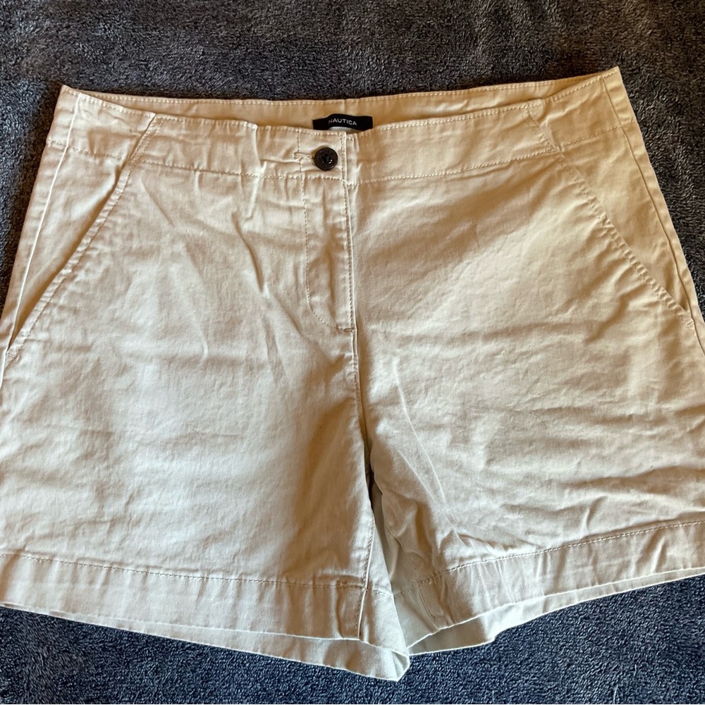 Nautica Women's Beige Casual Shorts